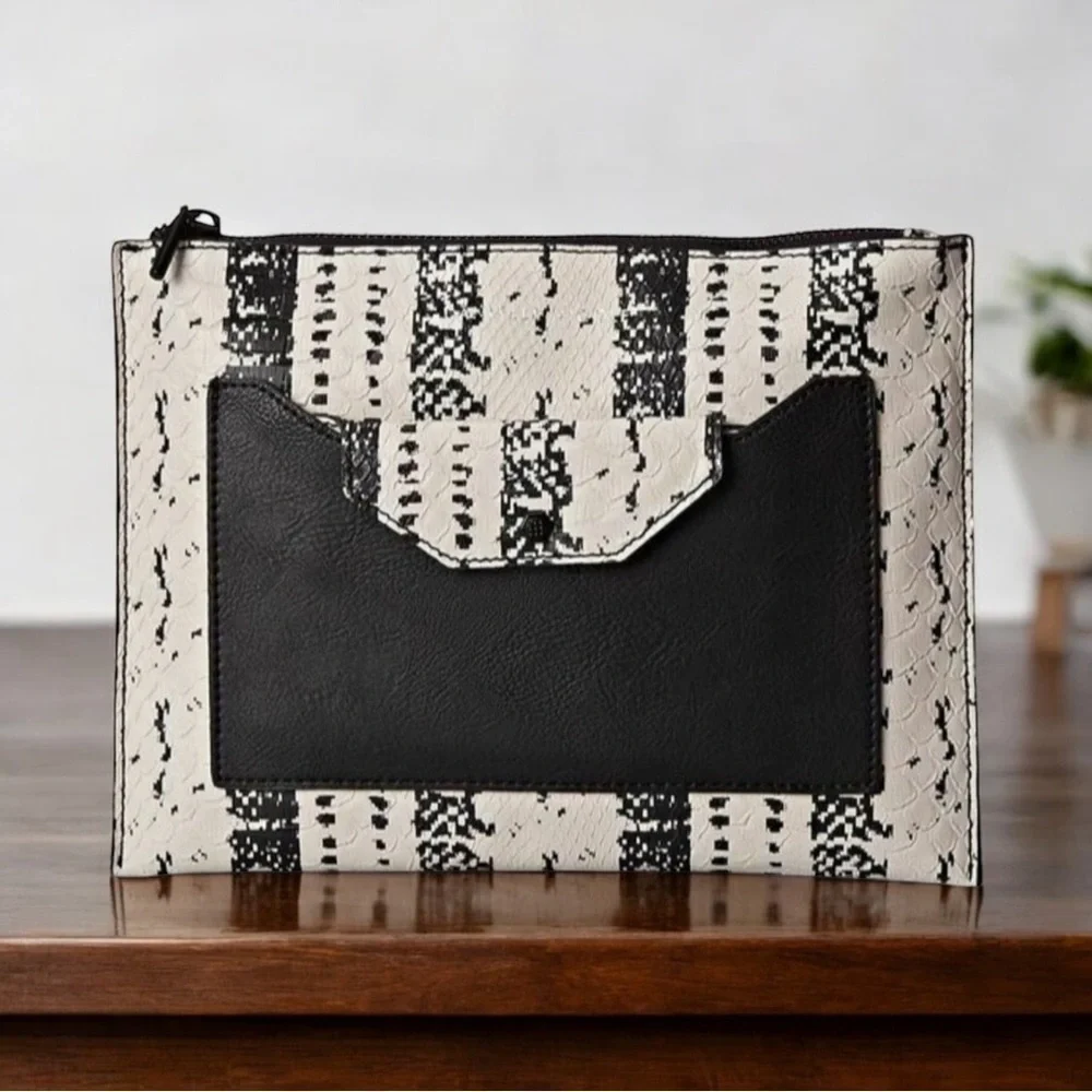 DANIELLE NICOLE SNAKE EMBOSSED CLUTCH Wallet Purse Bag